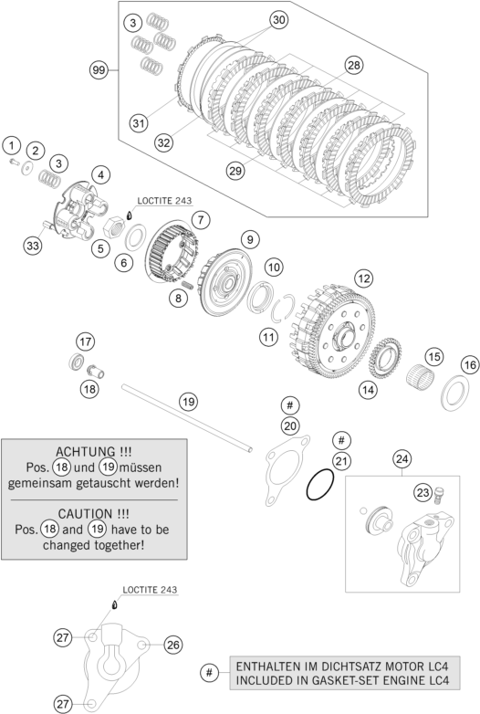 KTM fiche finder CLUTCH spare parts for the KTM 690 SMC (EU)