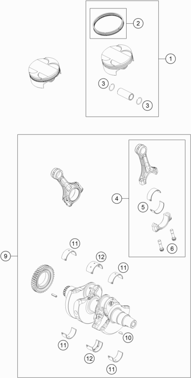 CRANKSHAFT PISTON CRANKSHAFT PISTON