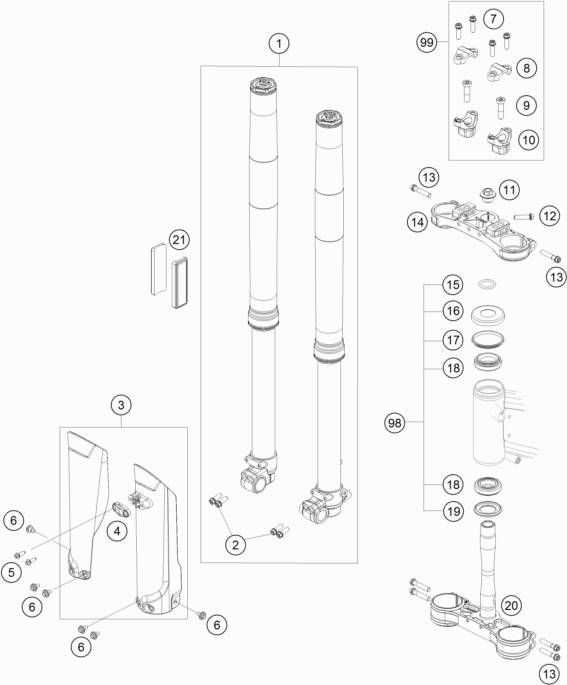 FRONT FORK TRIPLE CLAMP