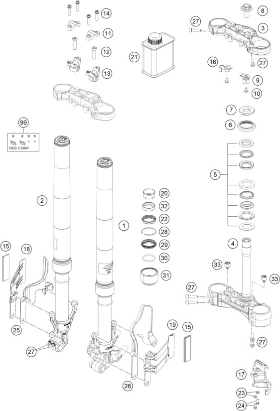 (image for) FRONT FORK TRIPLE CLAMP