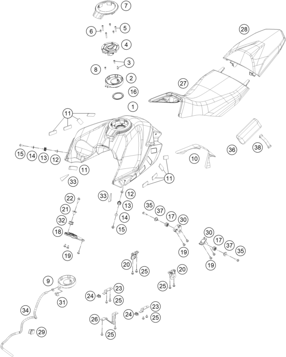 (image for) TANK SEAT