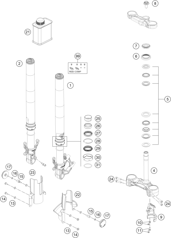 (image for) FRONT FORK TRIPLE CLAMP