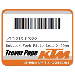 Botttom Fork Plate Cpl. X=20mm